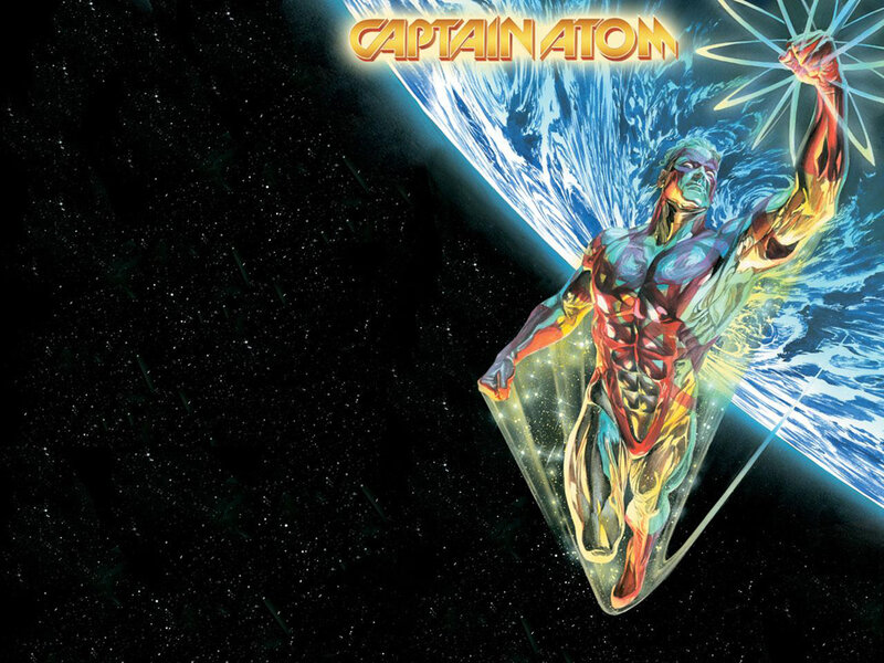 Captain Atom in space