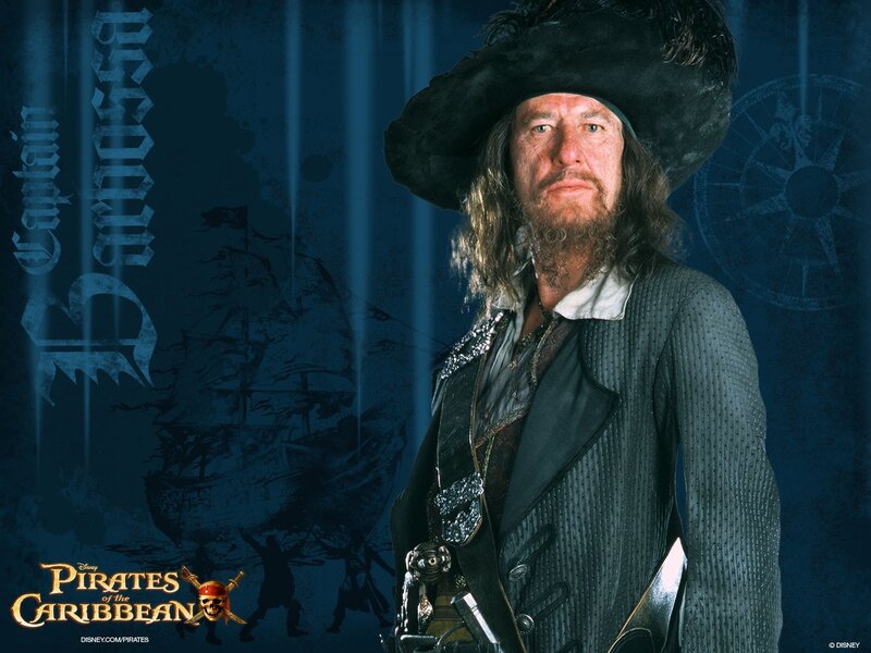 Captain Barbossa from Pirates of the Caribbean