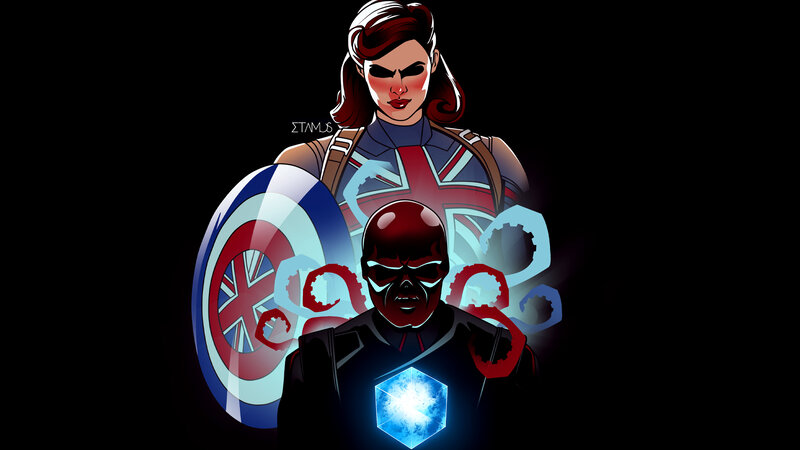 Captain Britain and Red Skull