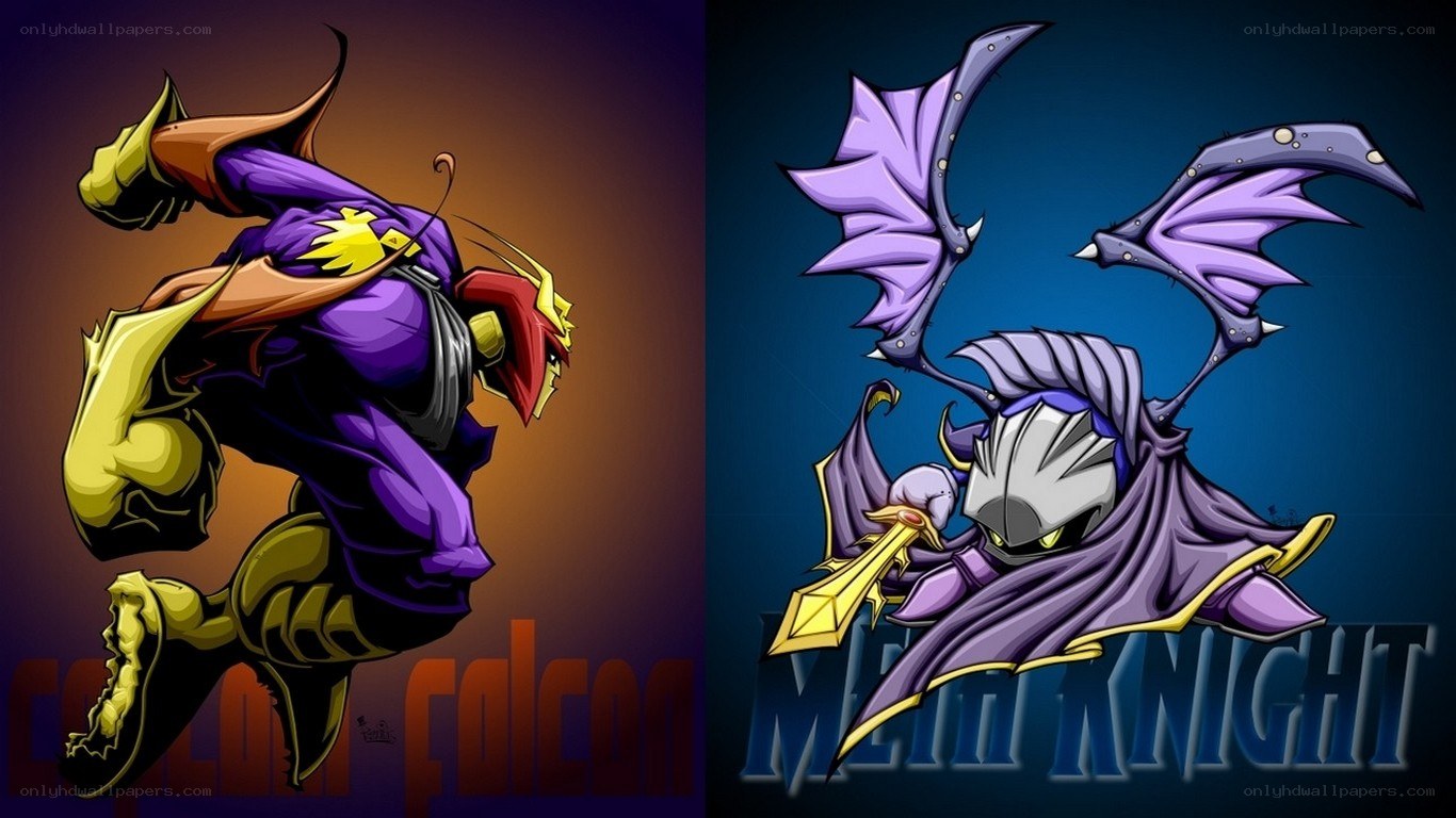 Captain Falcon and Meta Knight