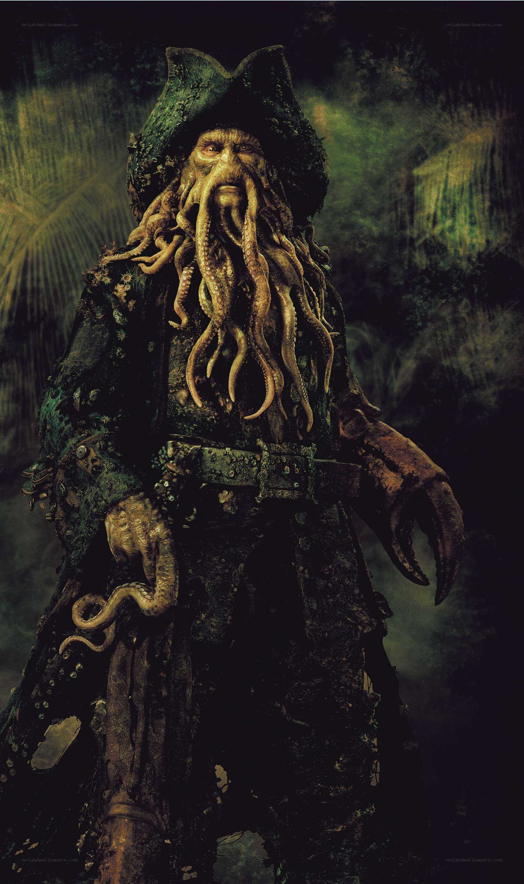Captain Jack Sparrow as a kraken