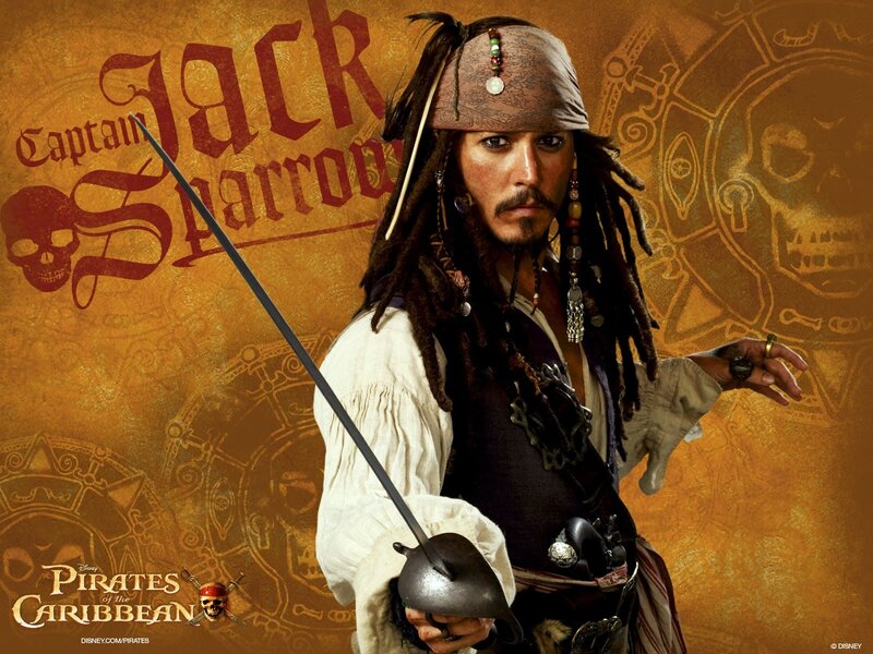 Captain Jack Sparrow from Pirates of the Caribbean