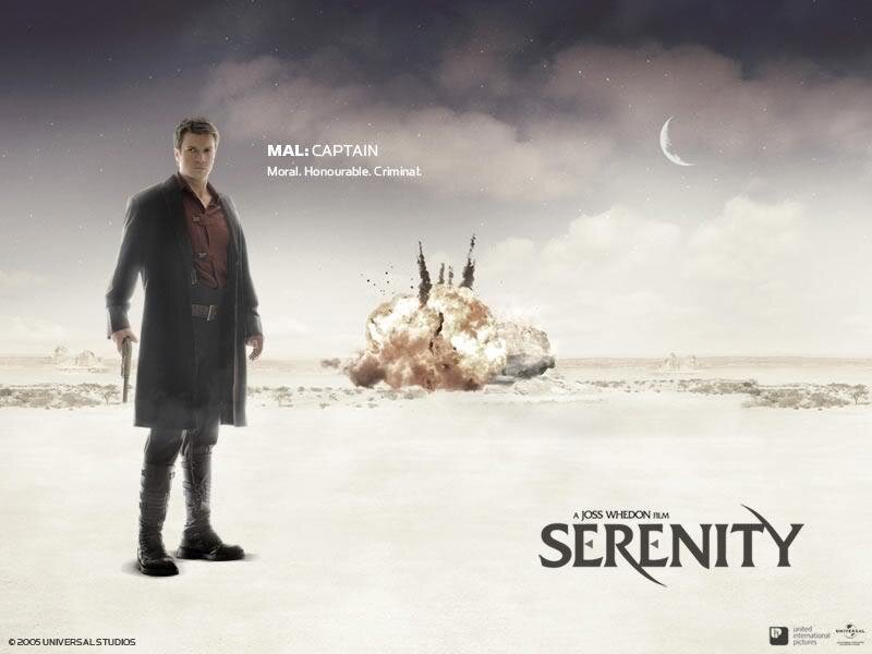 Captain Mal in a desert