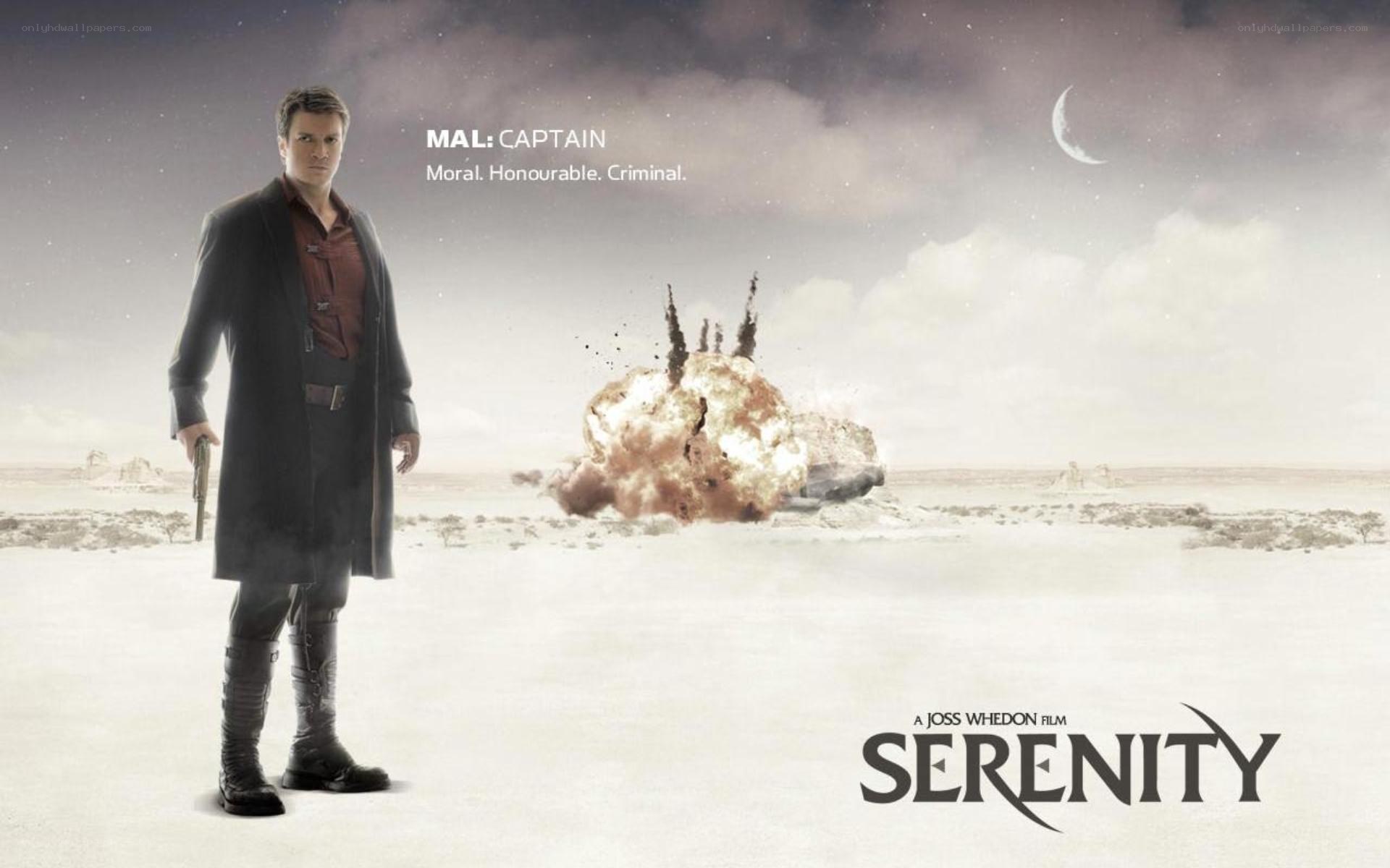 Captain Mal in a desert