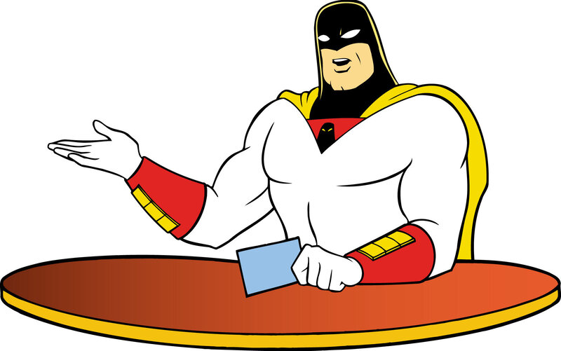 Captain Man character illustration