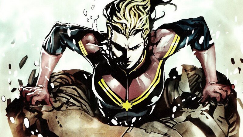 Captain Marvel breaking through
