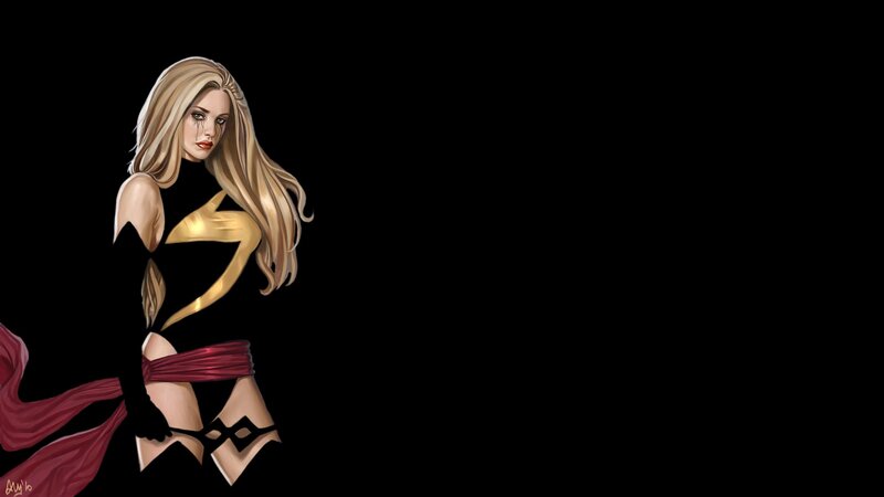 Captain Marvel character art