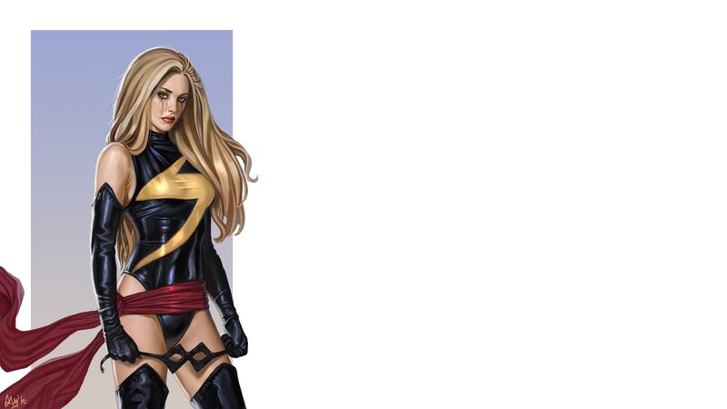 Captain Marvel character art
