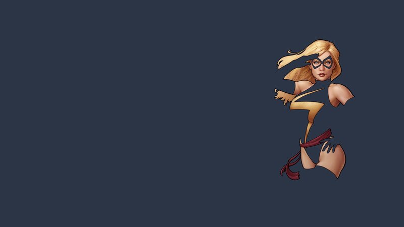 Captain Marvel Character — Blue