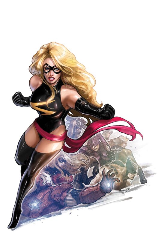 Captain Marvel in action