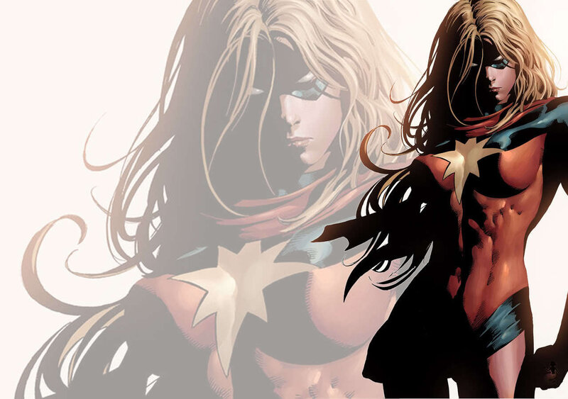 Captain Marvel in action