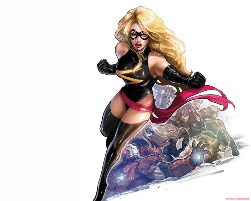 Captain Marvel in action