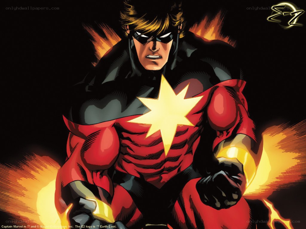 Captain Marvel in action