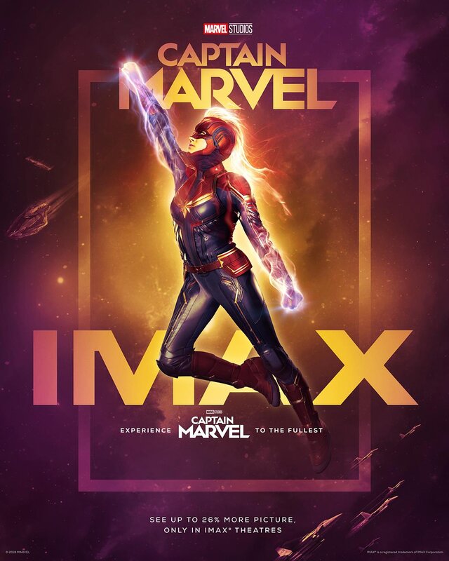 Captain Marvel in Action — Purple