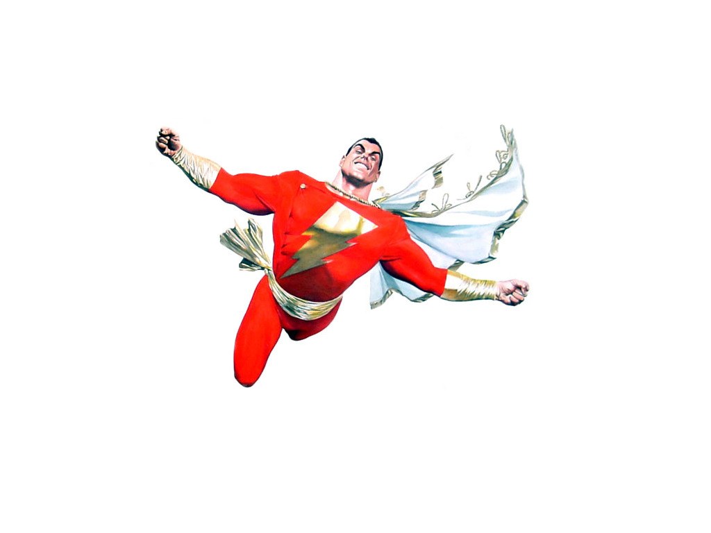 Captain Marvel in flight