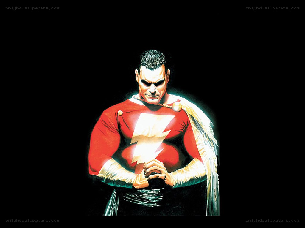 Captain Marvel in red suit