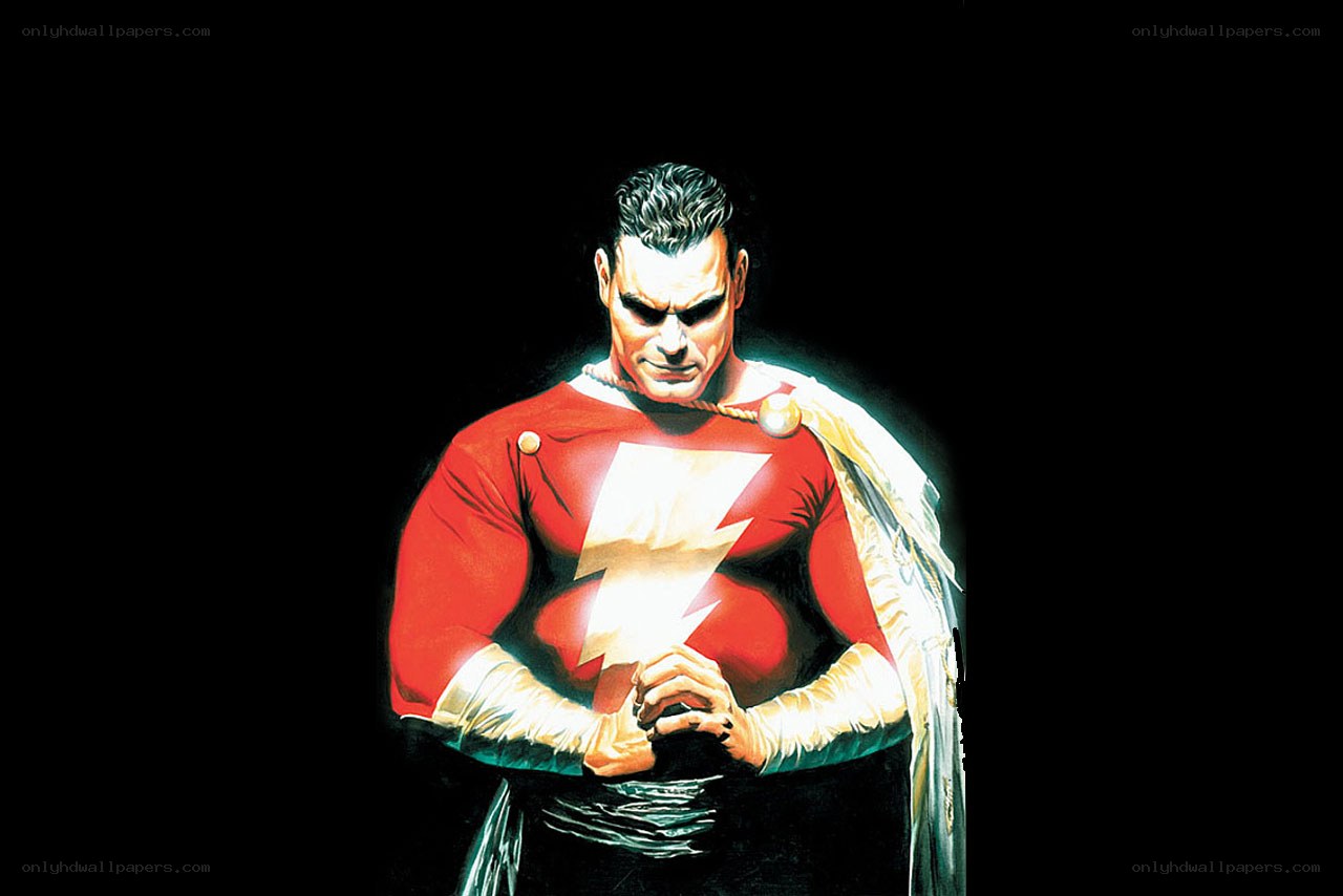 Captain Marvel in red suit