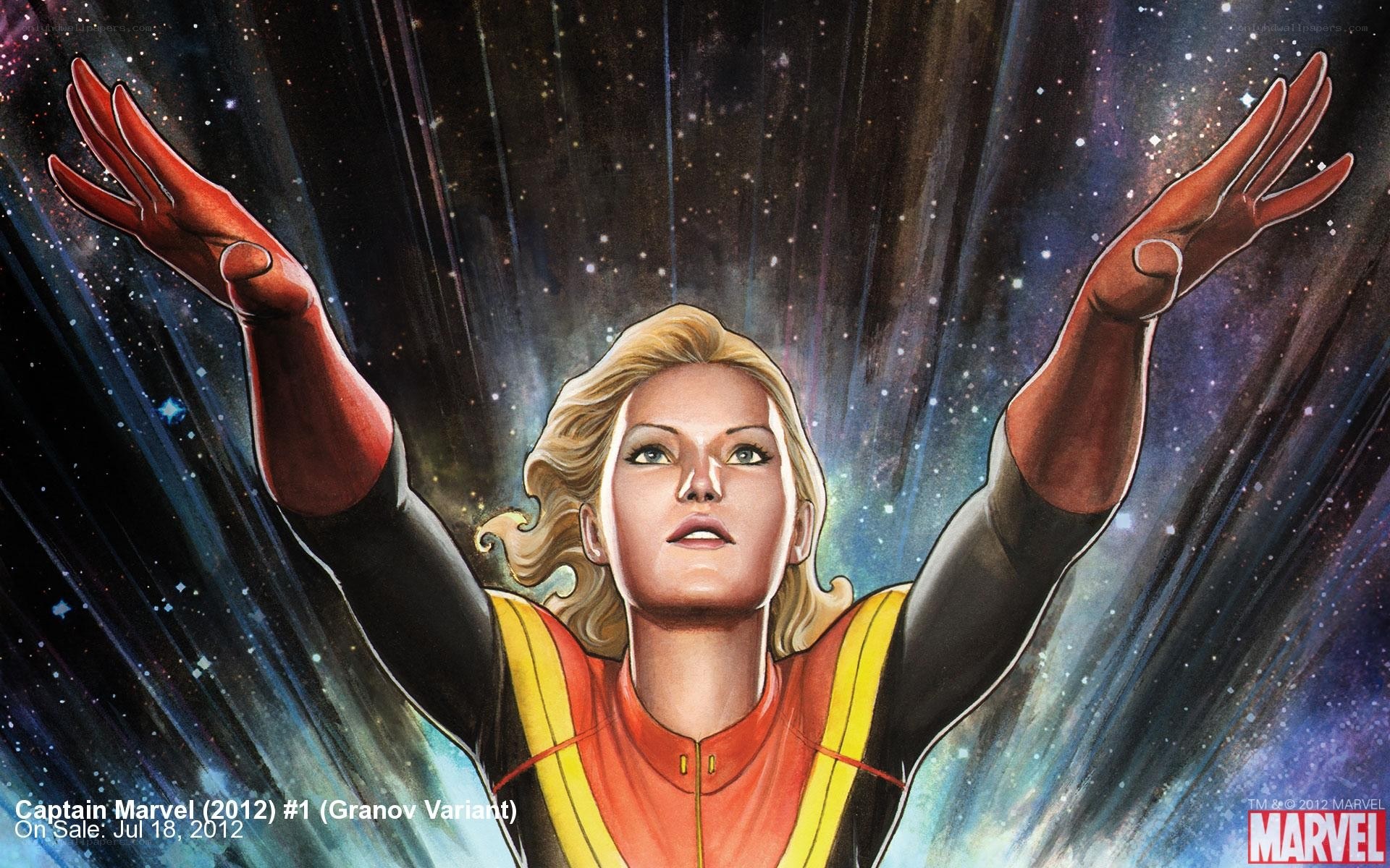 Captain Marvel in space