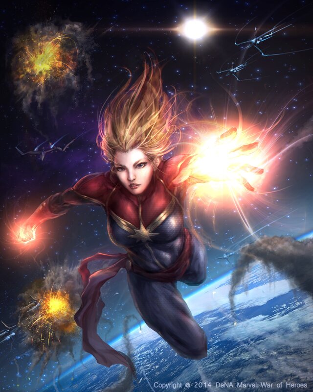 Captain Marvel in Space — Blue