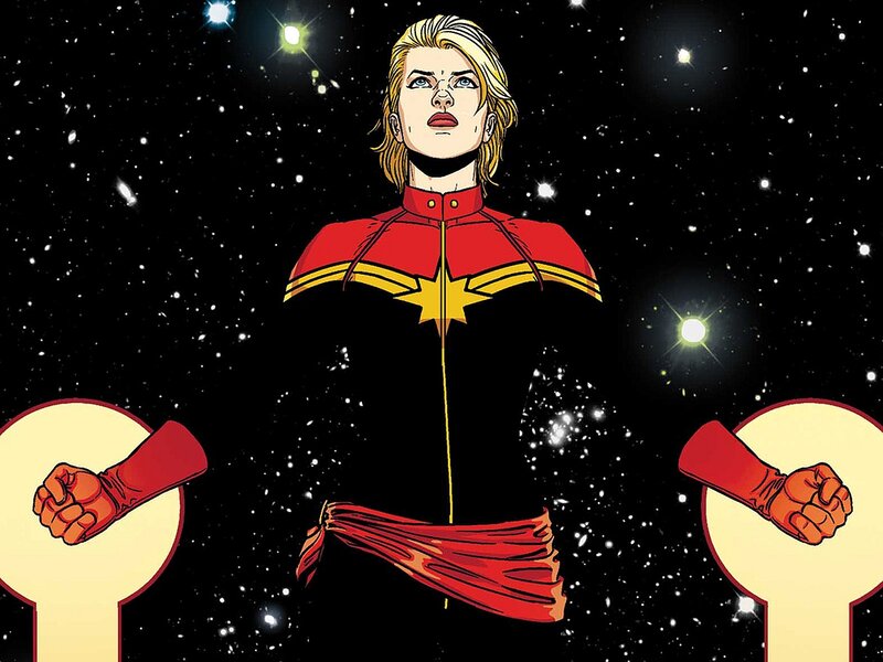 Captain Marvel in Space — Red