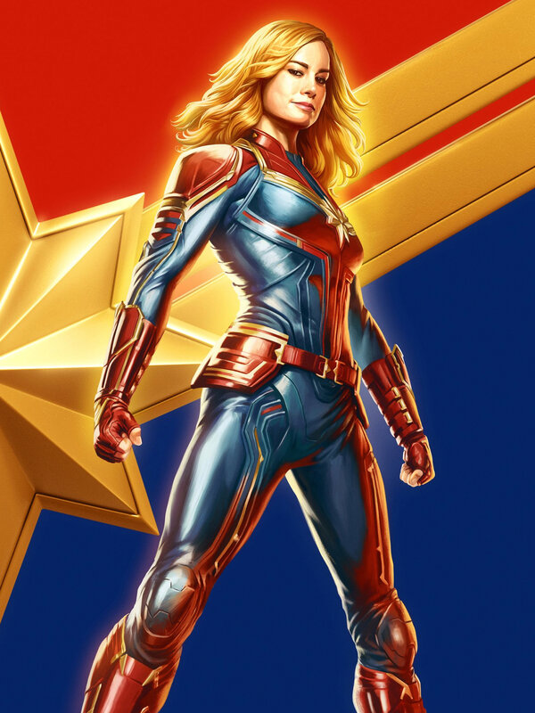 Captain Marvel in Suit