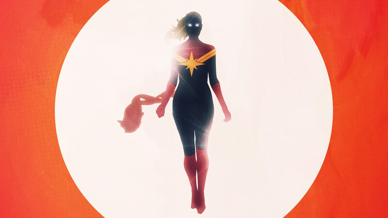 Captain Marvel Silhouette