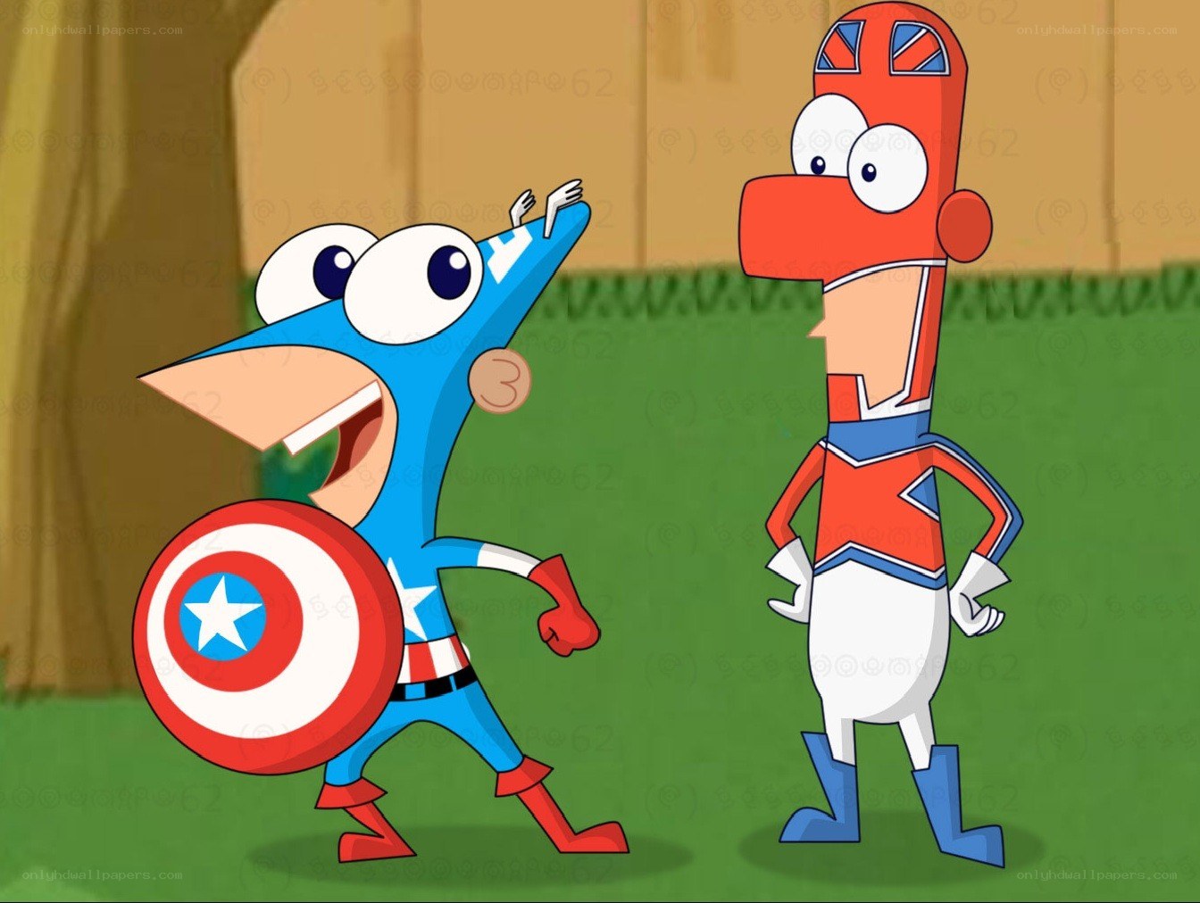 Captain Pandy and a friend