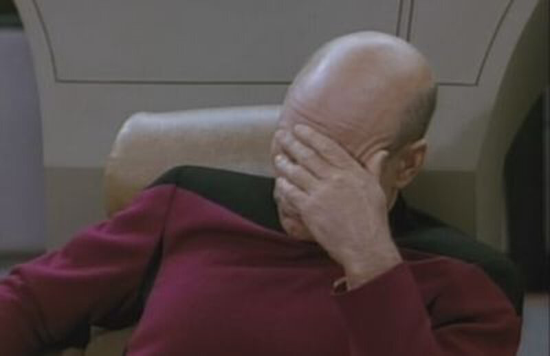 Captain Picard facepalming