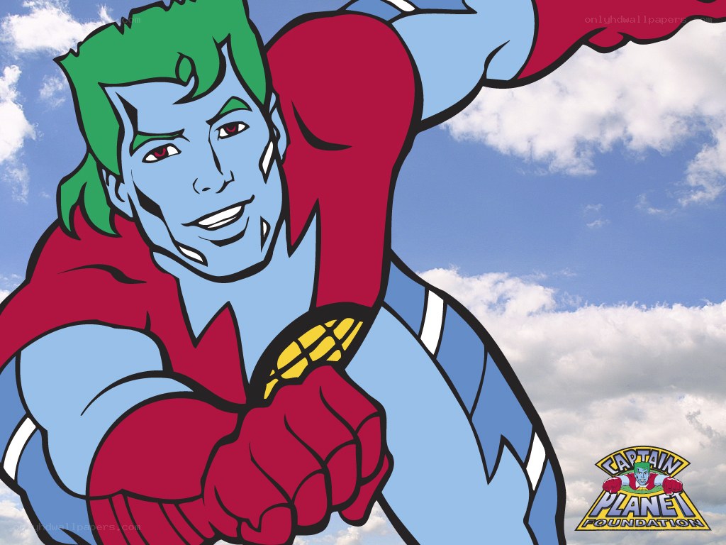 Captain Planet character illustration