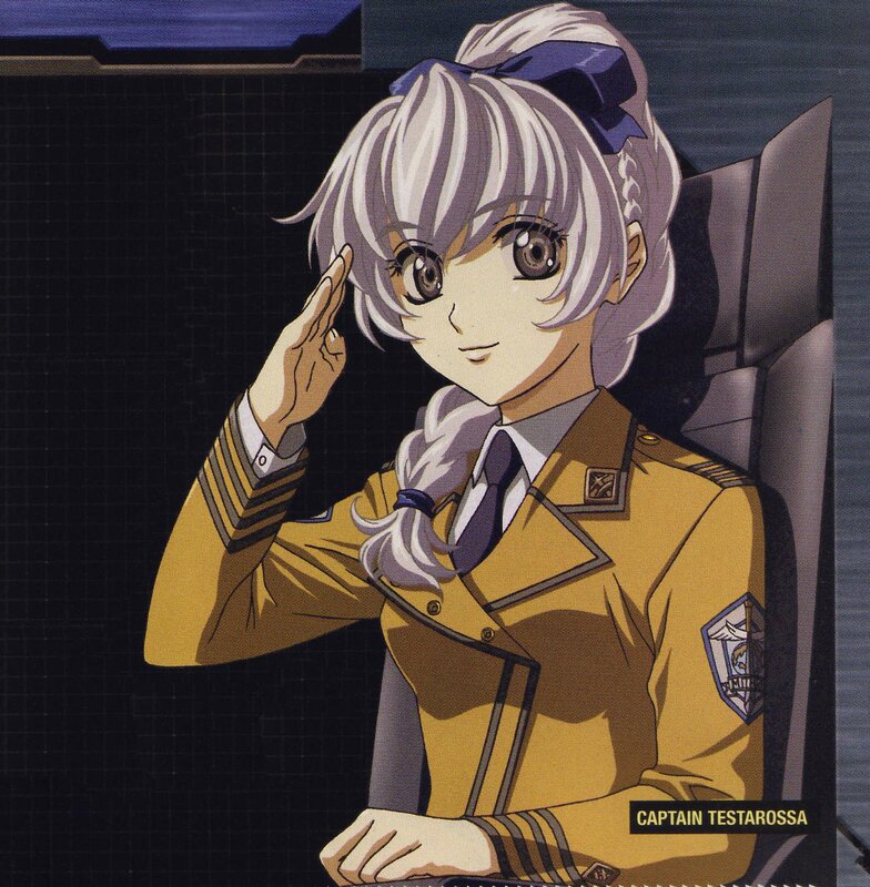 Captain Testarossa saluting