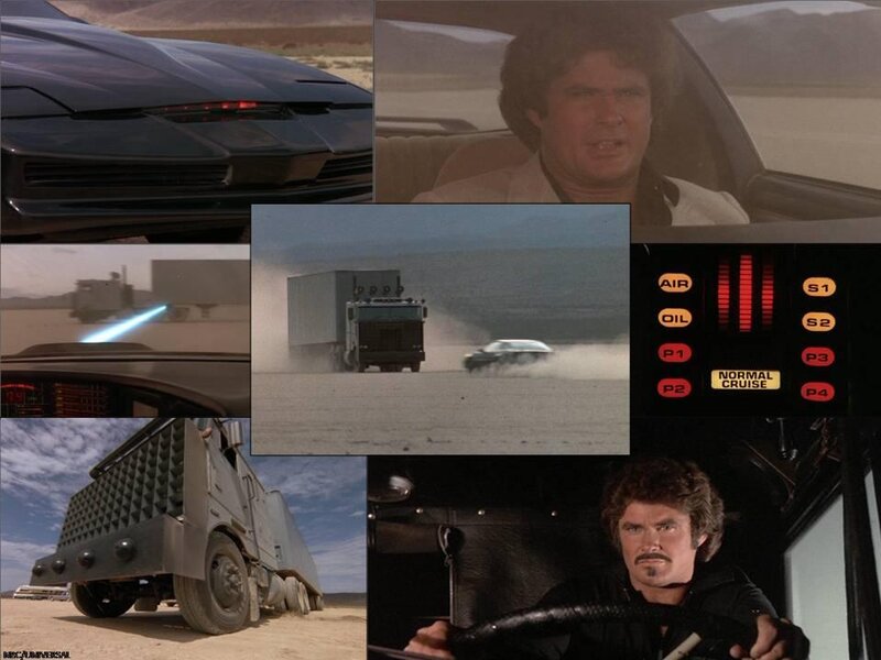 Car and Truck in Desert