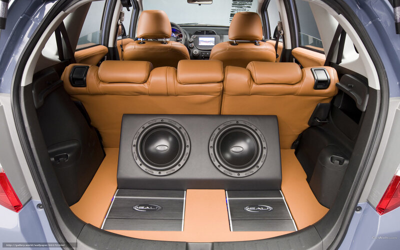 car audio system in trunk