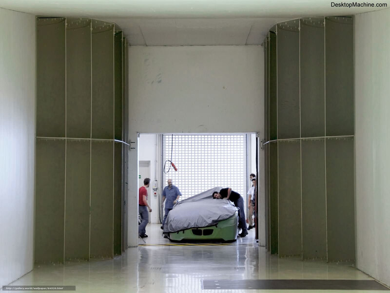 Car being moved in a factory
