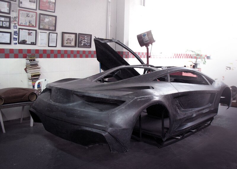 Car body in workshop