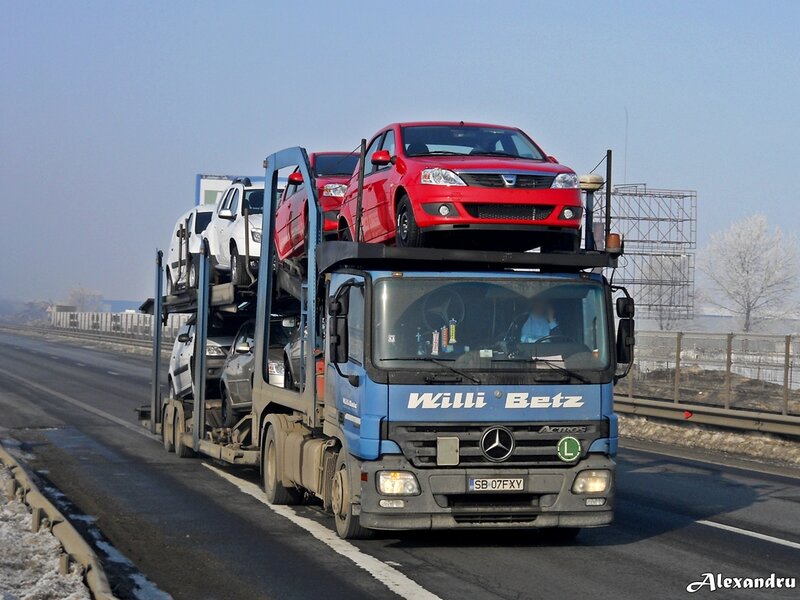 Car Carrier Truck — Blue
