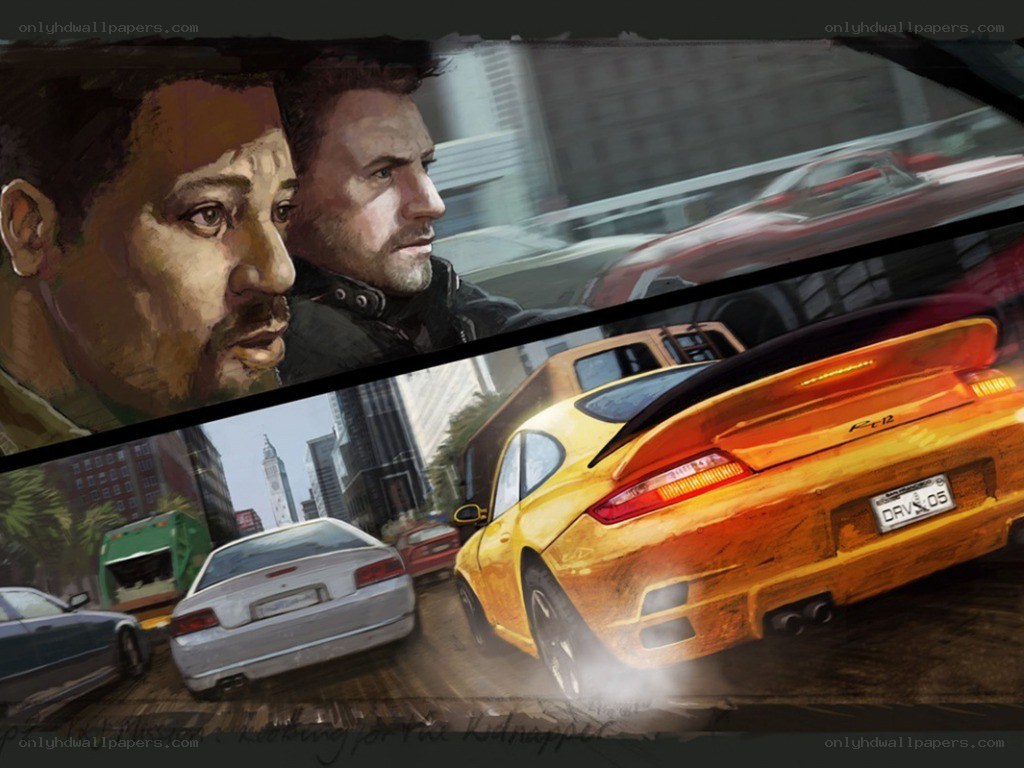 car chase concept art