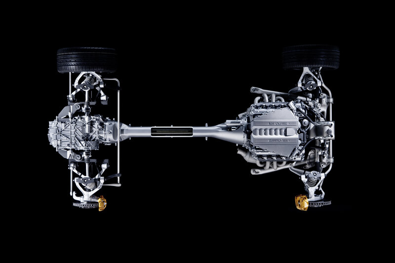 Car chassis and engine components