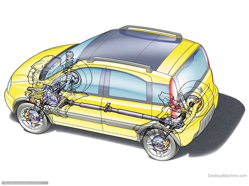 Car chassis diagram