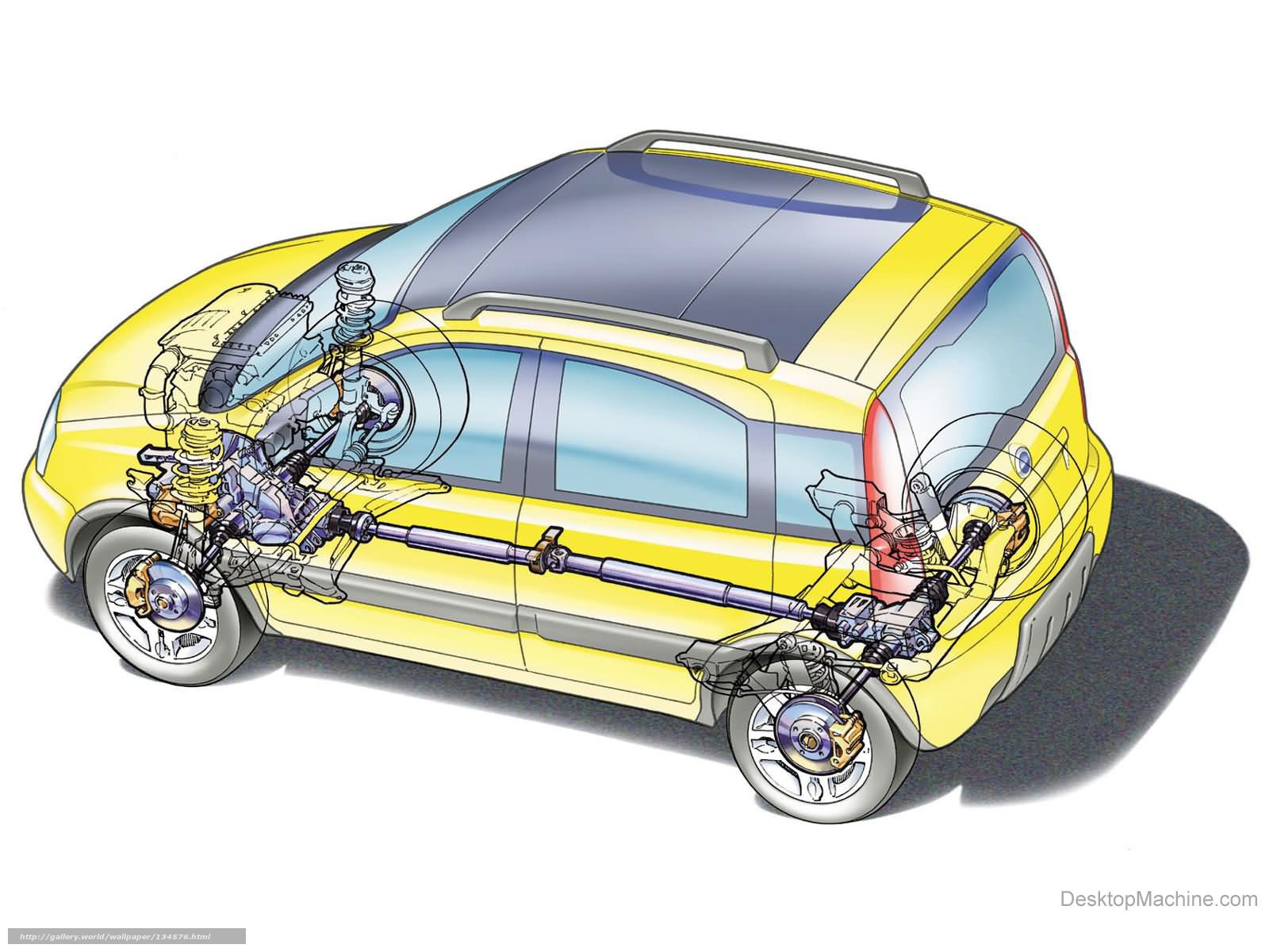 Car chassis diagram