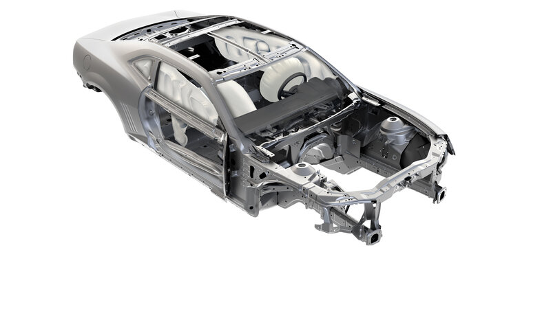 Car Chassis Frame — Gray