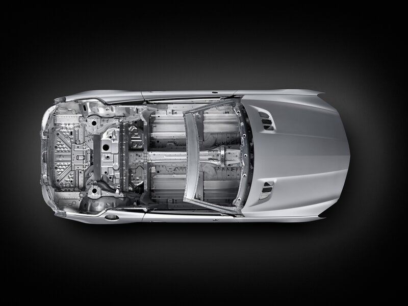 car chassis from above