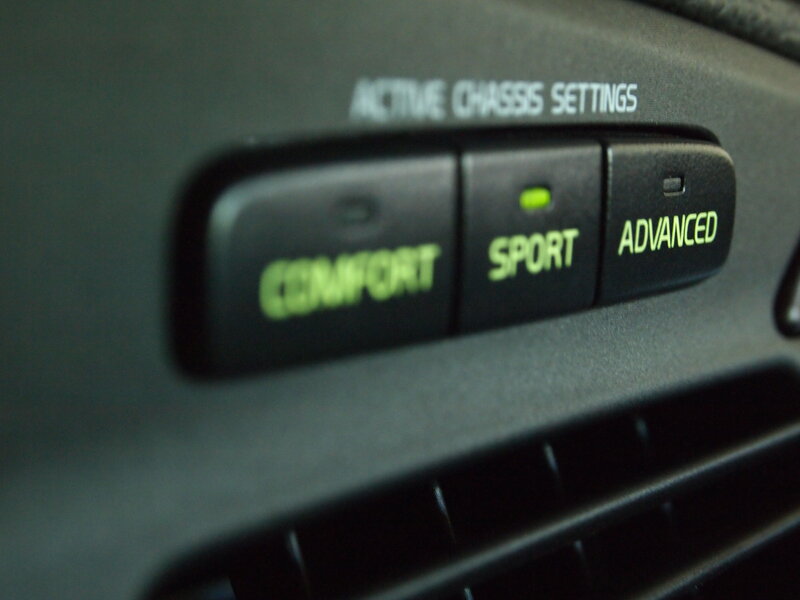 car chassis settings buttons