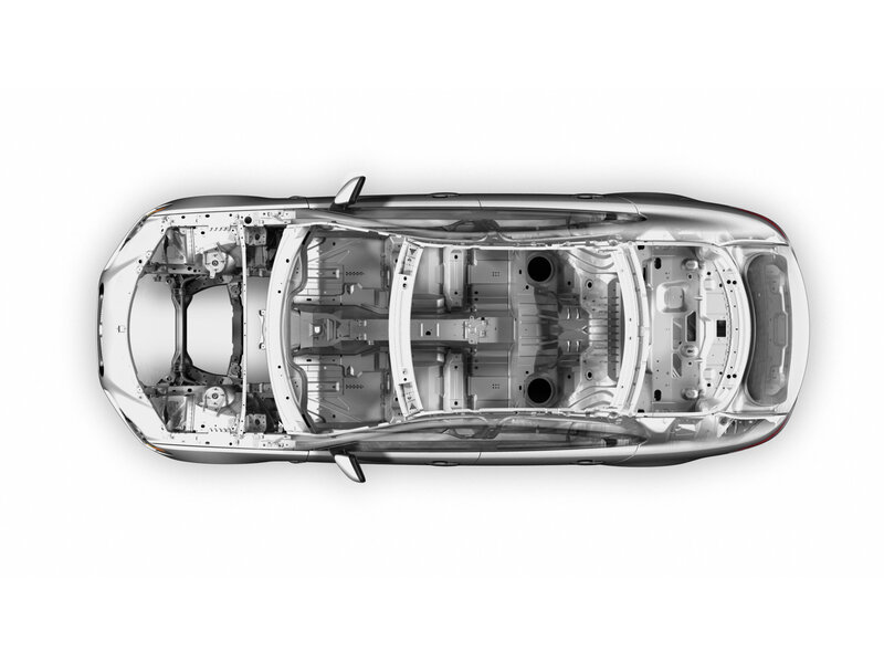 Car Chassis Structure — White