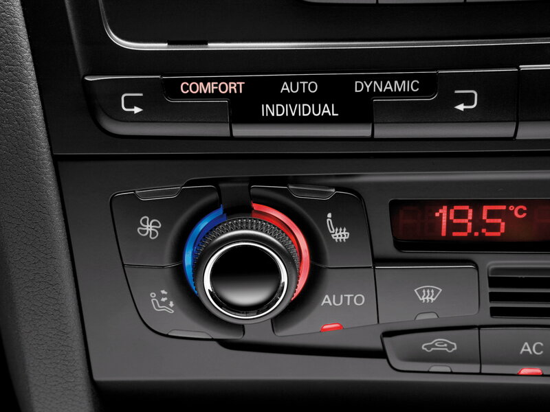 car climate control panel