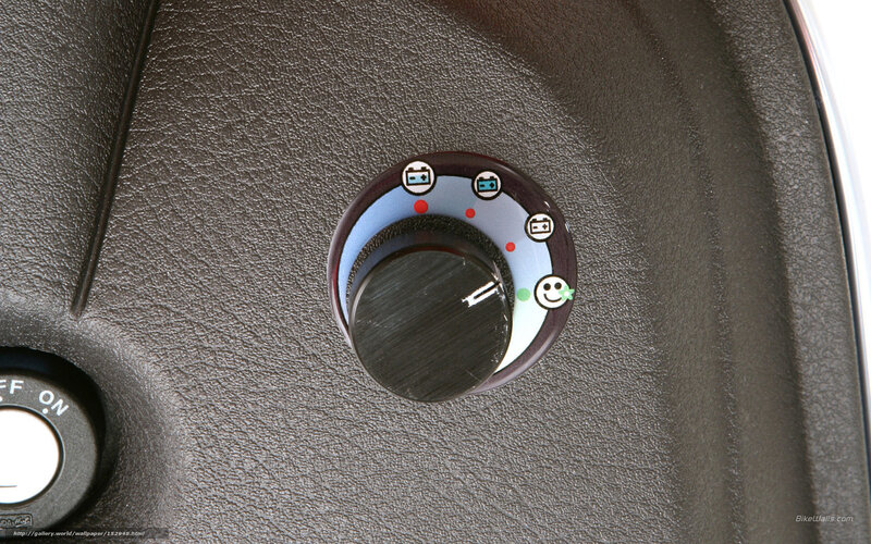 car control dial close-up