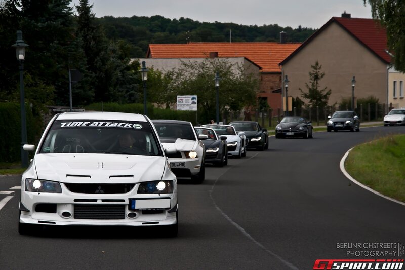 car convoy on a road