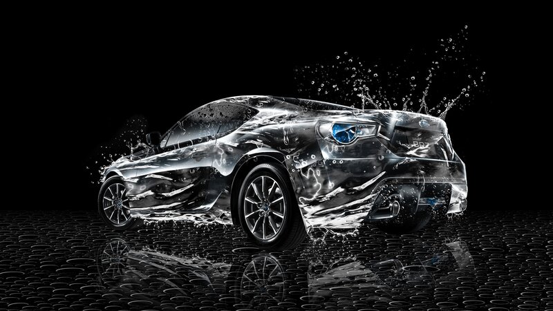 Car Covered in Water