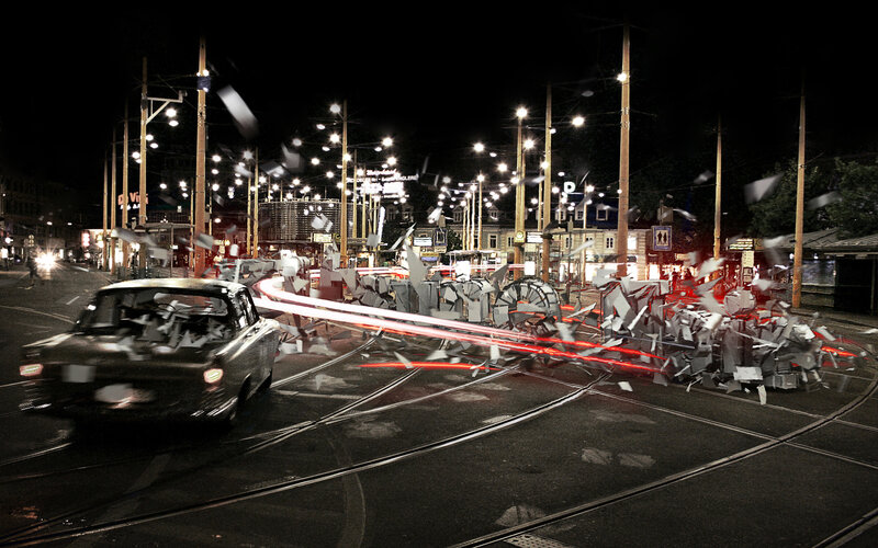 Car Crash at Night — Black