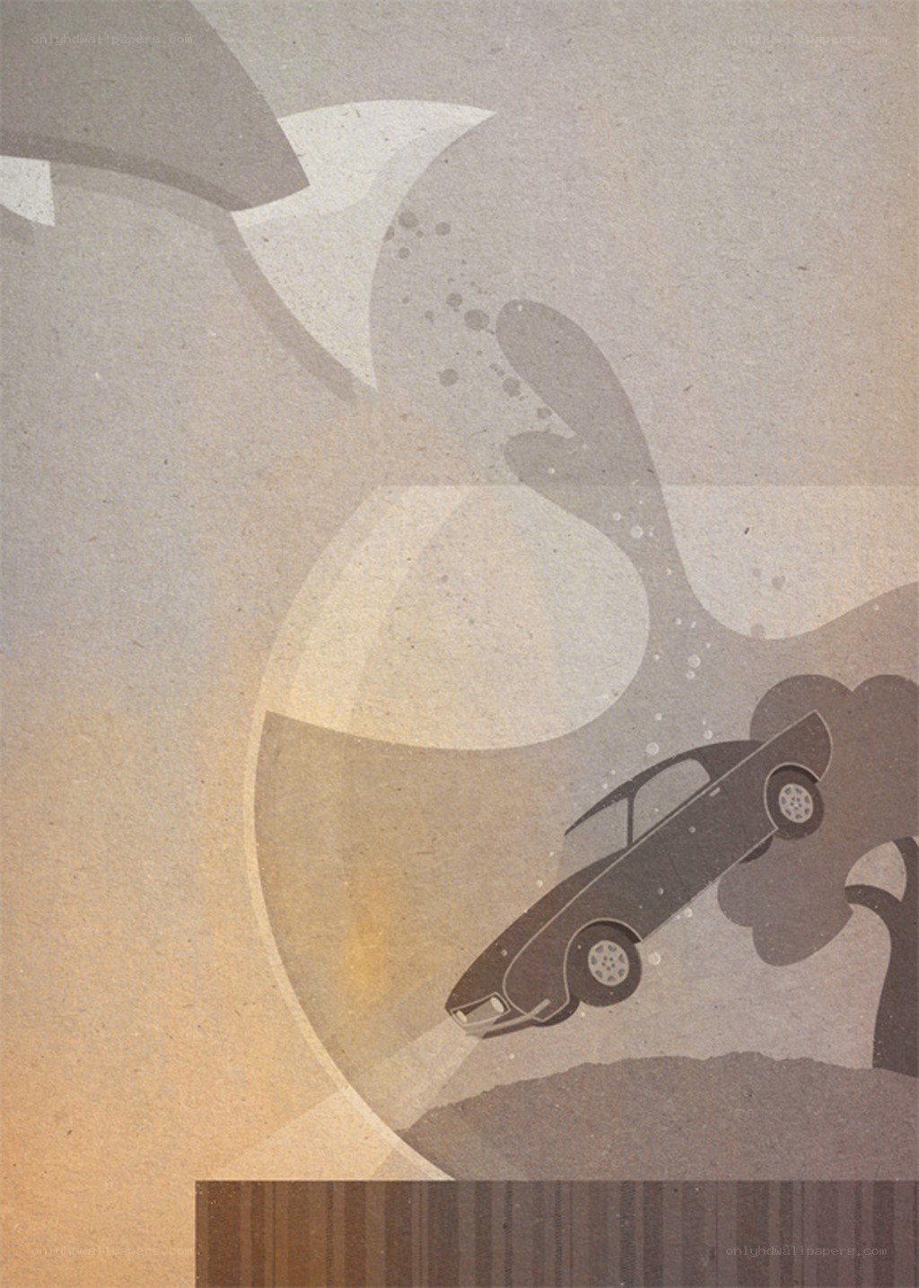 Car crash illustration