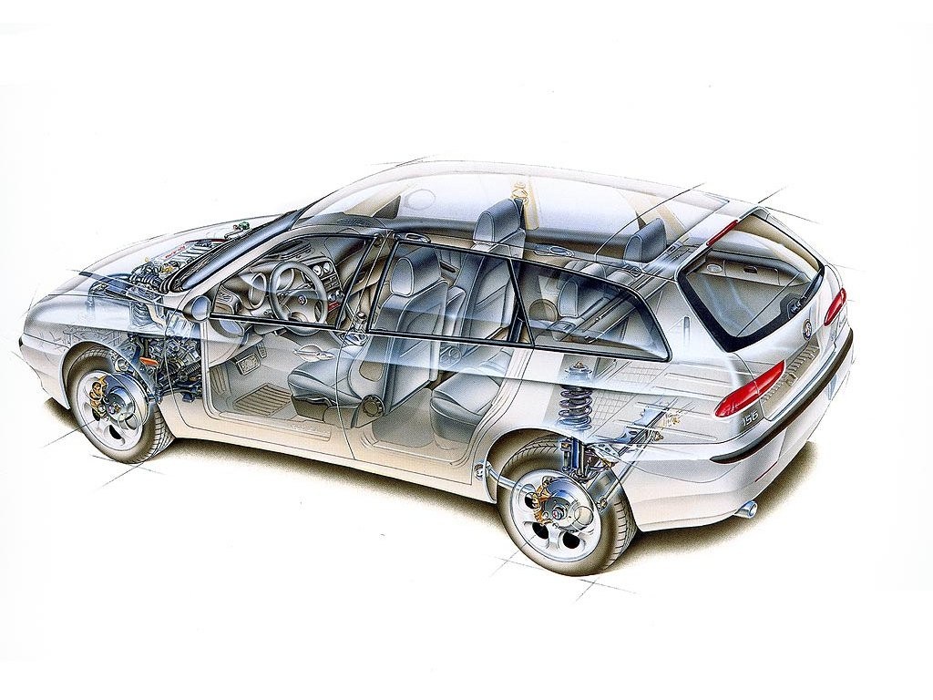 car cutaway diagram